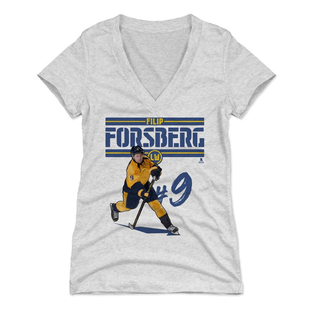 Filip Forsberg Women's V-Neck T-Shirt | 500 LEVEL