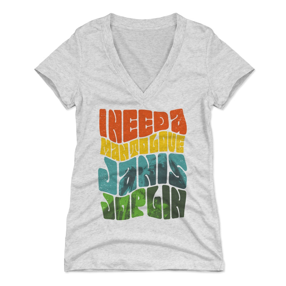 Janis Joplin Women's V-Neck T-Shirt | 500 LEVEL