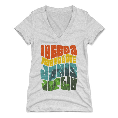 Janis Joplin Women's V-Neck T-Shirt | 500 LEVEL