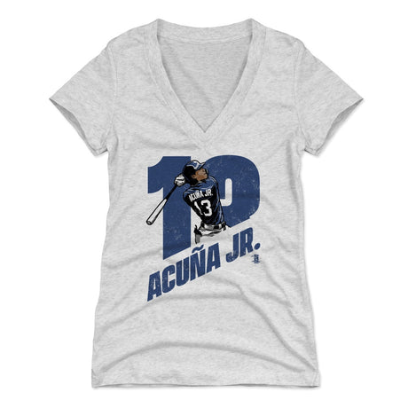 Ronald Acuna Jr. Women's V-Neck T-Shirt | 500 LEVEL