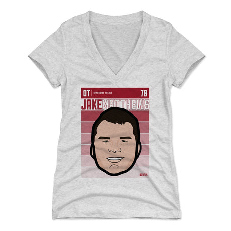 Jake Matthews Women's V-Neck T-Shirt | 500 LEVEL