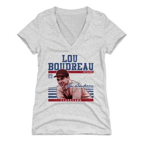 Lou Boudreau Women's V-Neck T-Shirt | 500 LEVEL