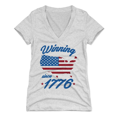 USA Women's V-Neck T-Shirt | 500 LEVEL