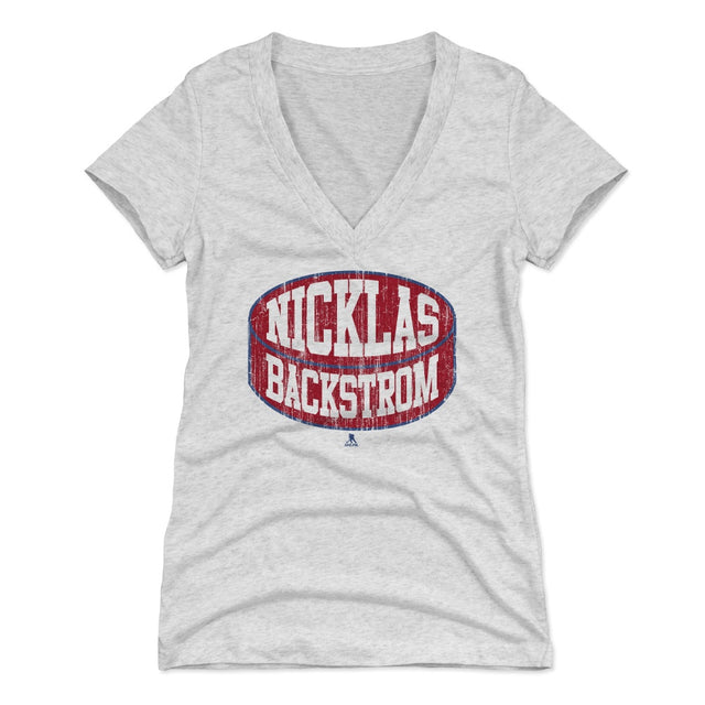 Nicklas Backstrom Women's V-Neck T-Shirt | 500 LEVEL