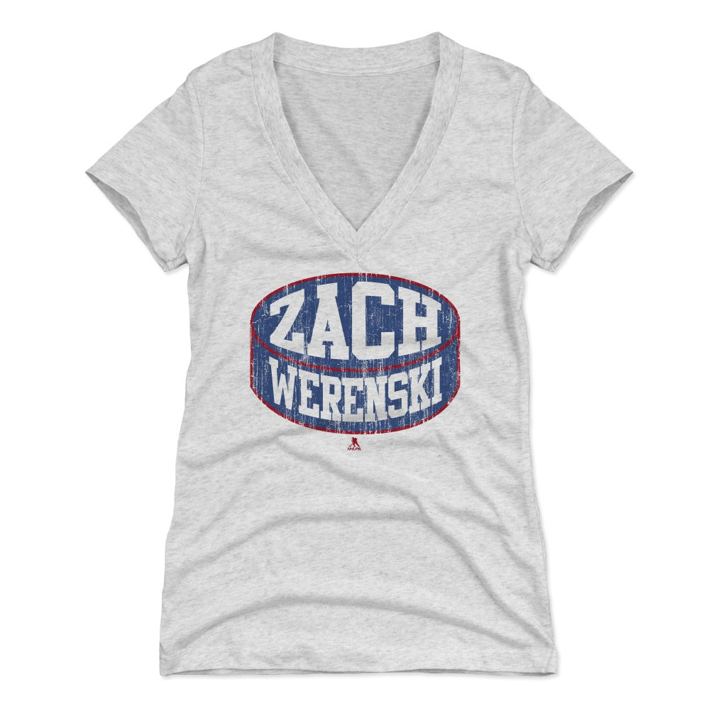 Zach Werenski Women&#39;s V-Neck T-Shirt | 500 LEVEL
