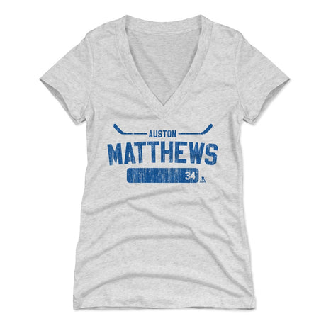 Auston Matthews Women's V-Neck T-Shirt | 500 LEVEL