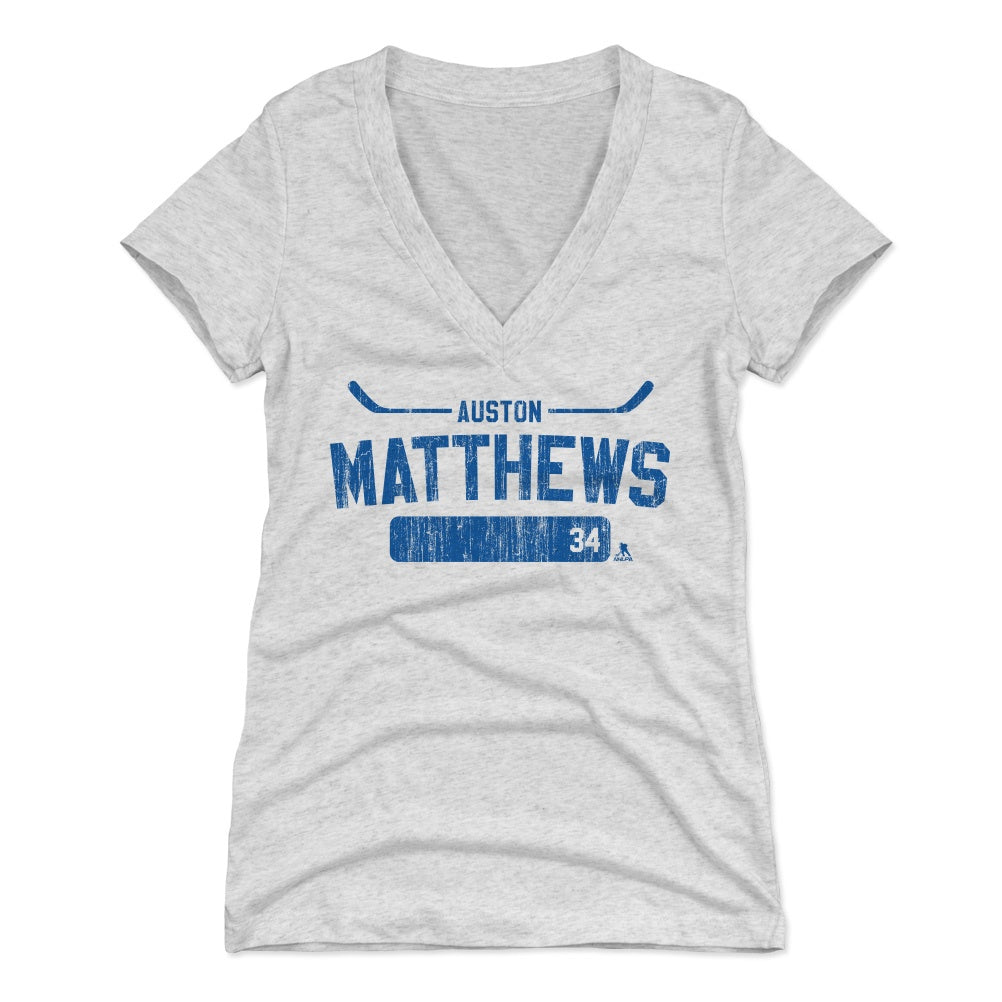 Auston Matthews Women&#39;s V-Neck T-Shirt | 500 LEVEL