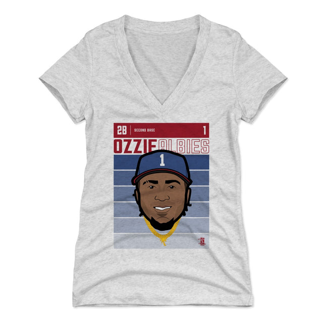 Ozzie Albies Women's V-Neck T-Shirt | 500 LEVEL