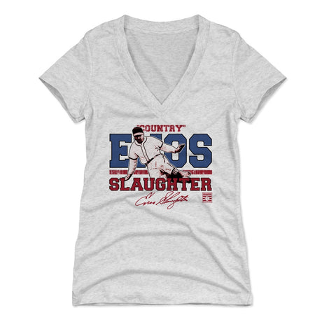 Enos Slaughter Women's V-Neck T-Shirt | 500 LEVEL