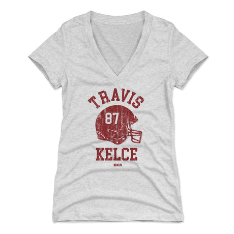 Travis Kelce Women's V-Neck T-Shirt | 500 LEVEL