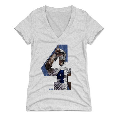 Dak Prescott Women's V-Neck T-Shirt | 500 LEVEL