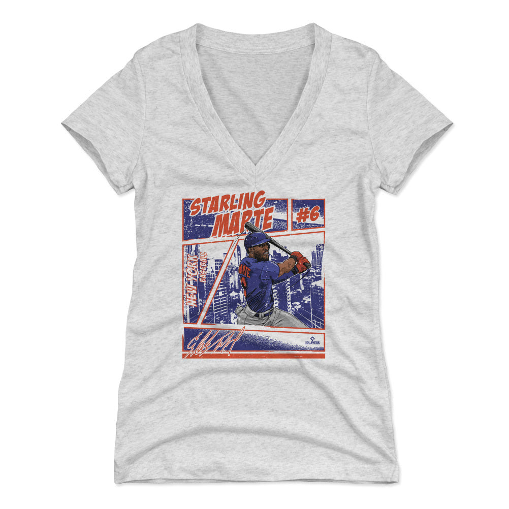 Starling Marte Women's V-Neck T-Shirt | 500 LEVEL