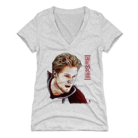 Gabriel Landeskog Women's V-Neck T-Shirt | 500 LEVEL