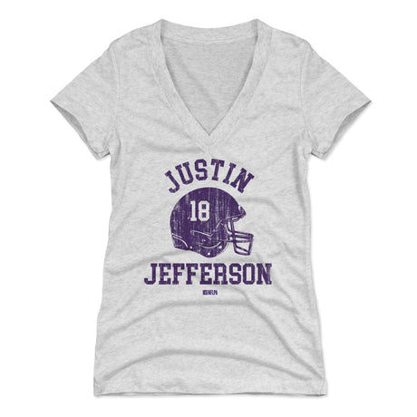 Justin Jefferson Women's V-Neck T-Shirt | 500 LEVEL