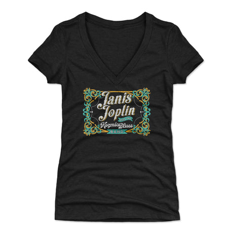 Janis Joplin Women's V-Neck T-Shirt | 500 LEVEL