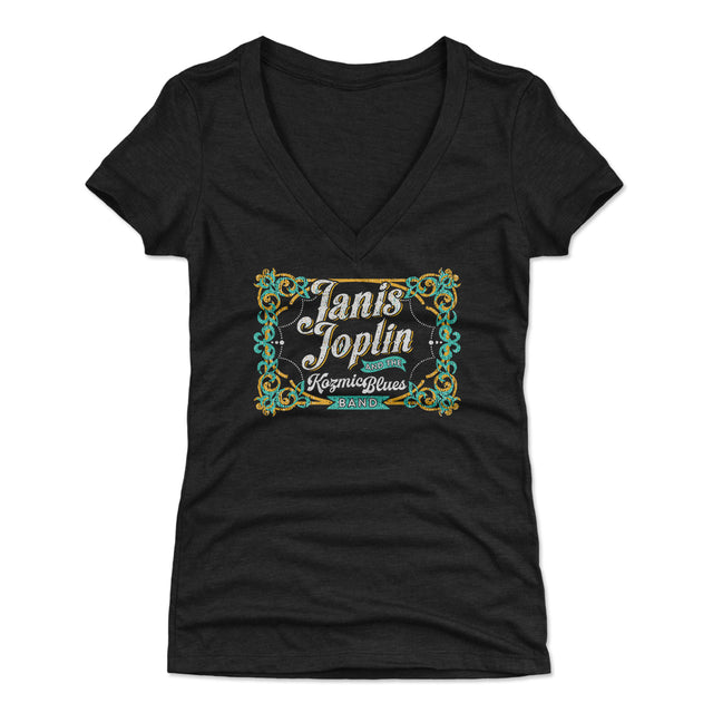Janis Joplin Women's V-Neck T-Shirt | 500 LEVEL
