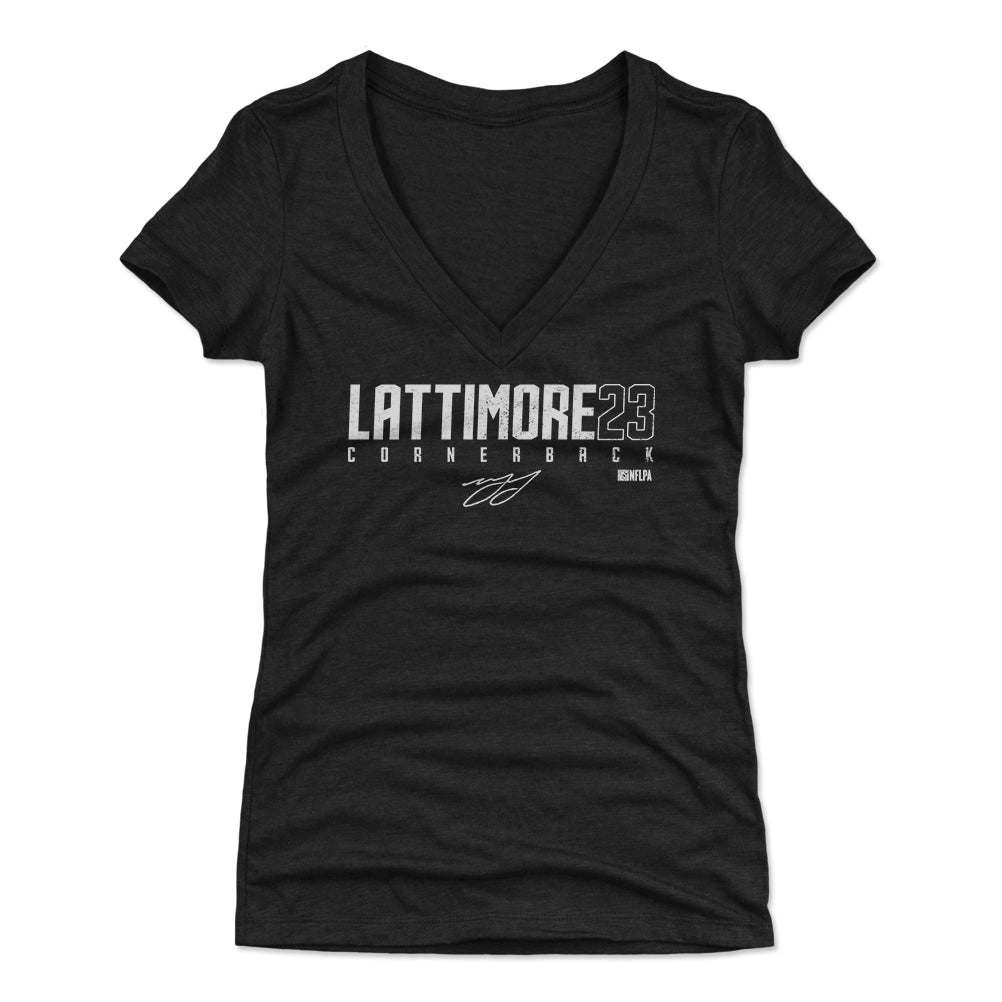 Marshon Lattimore Women&#39;s V-Neck T-Shirt | 500 LEVEL