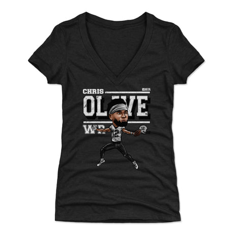 Chris Olave Women's V-Neck T-Shirt | 500 LEVEL