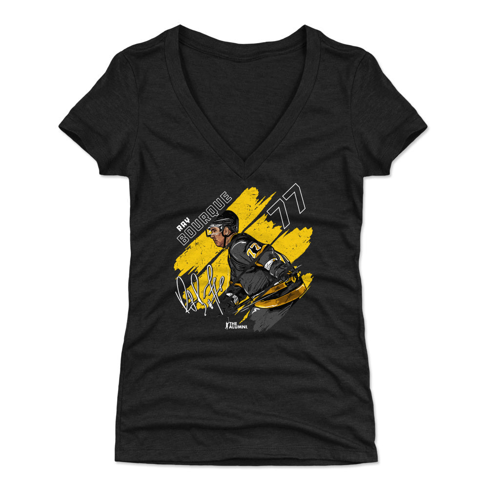 Ray Bourque Women's V-Neck T-Shirt | 500 LEVEL