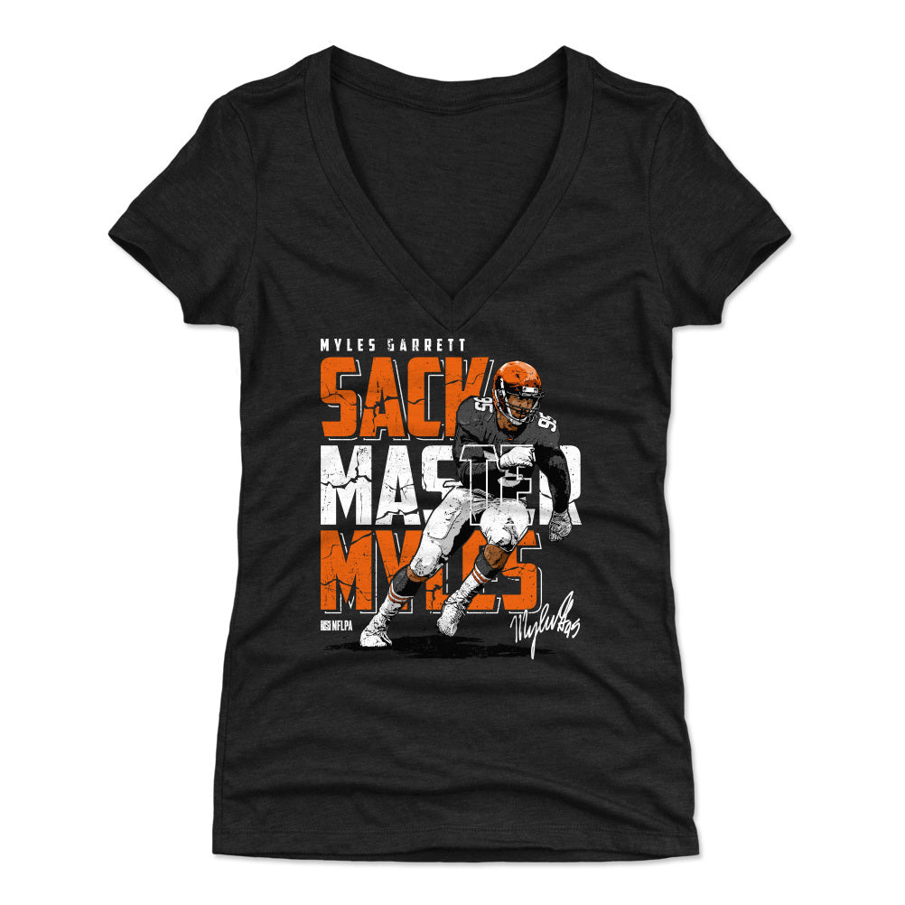 Myles Garrett Women's V-Neck T-Shirt | 500 LEVEL