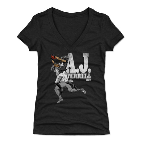 A.J. Terrell Women's V-Neck T-Shirt | 500 LEVEL