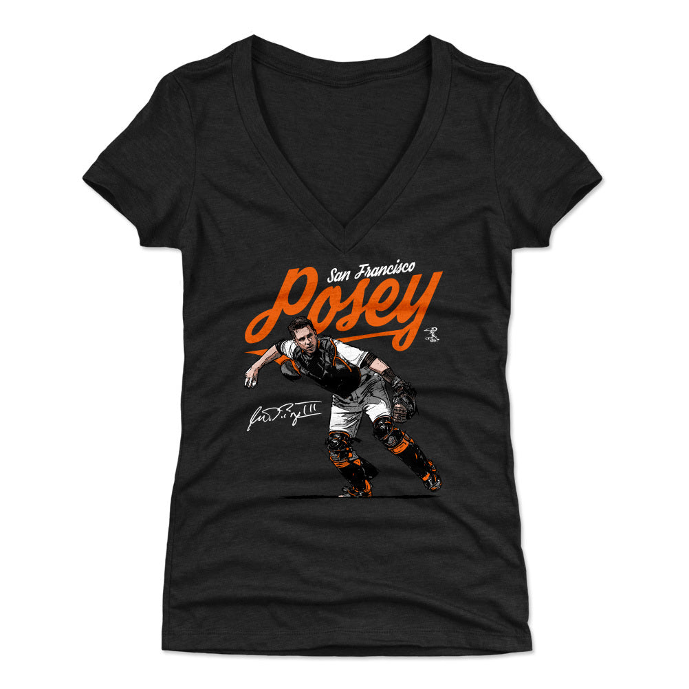 Buster Posey Women&#39;s V-Neck T-Shirt | 500 LEVEL