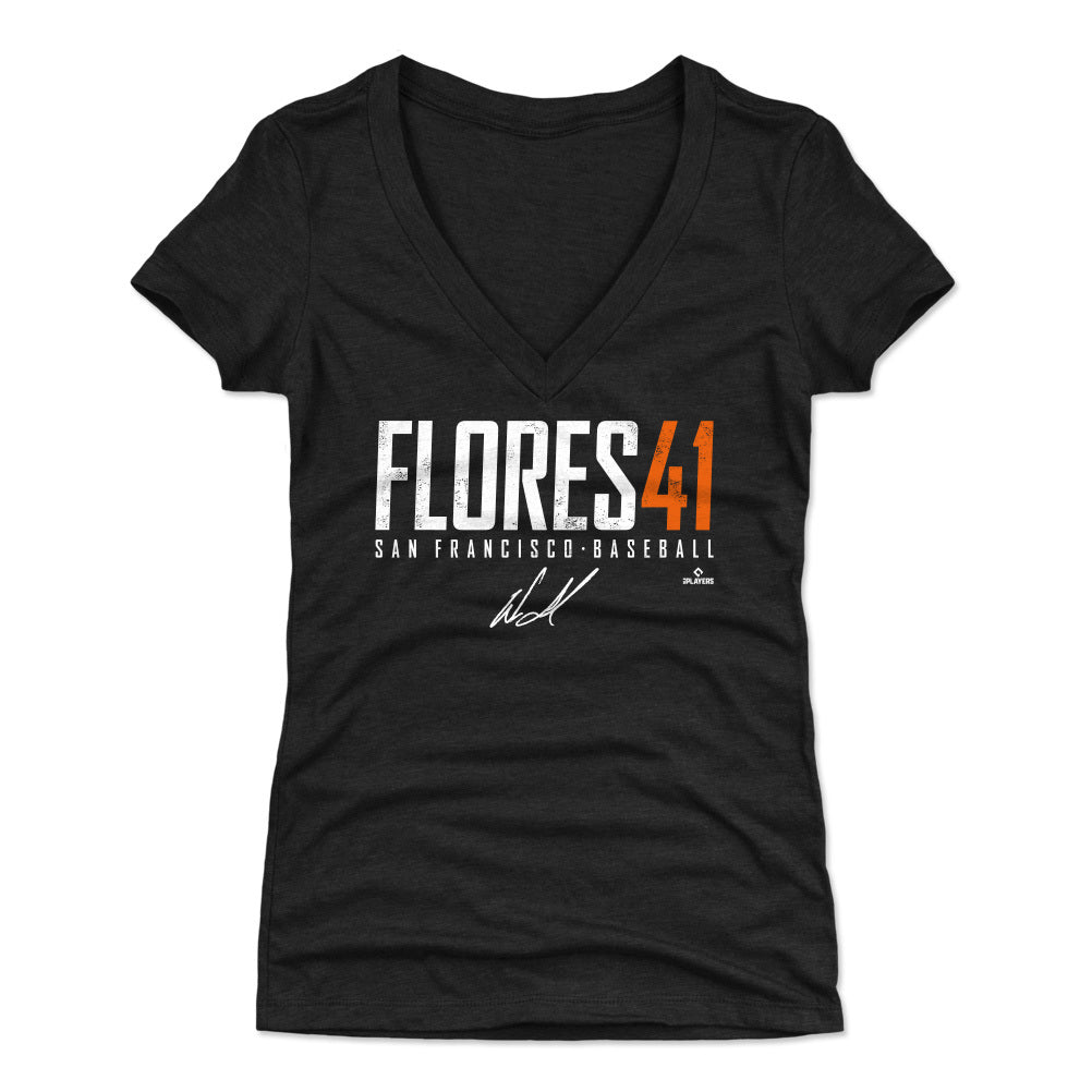Wilmer Flores Women's V-Neck T-Shirt | 500 LEVEL