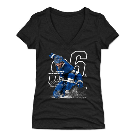 Nikita Kucherov Women's V-Neck T-Shirt | 500 LEVEL