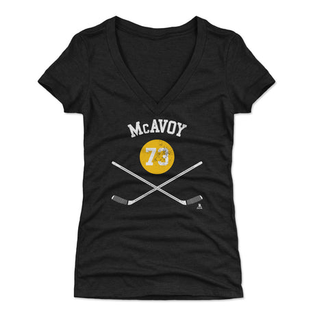 Charlie McAvoy Women's V-Neck T-Shirt | 500 LEVEL