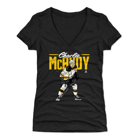 Charlie McAvoy Women's V-Neck T-Shirt | 500 LEVEL