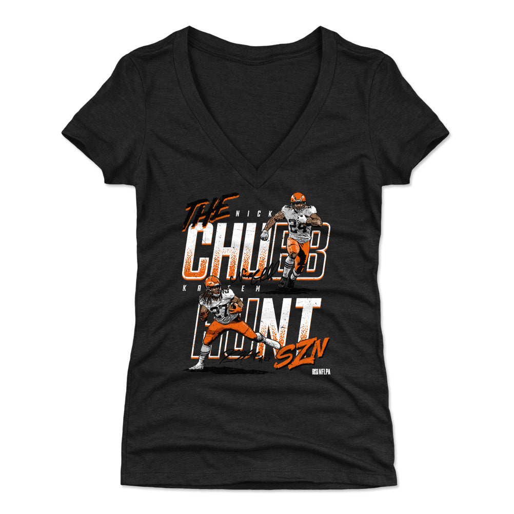 Nick Chubb Women's V-Neck T-Shirt | 500 LEVEL