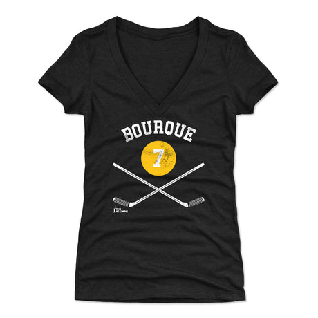 Ray Bourque Women's V-Neck T-Shirt | 500 LEVEL