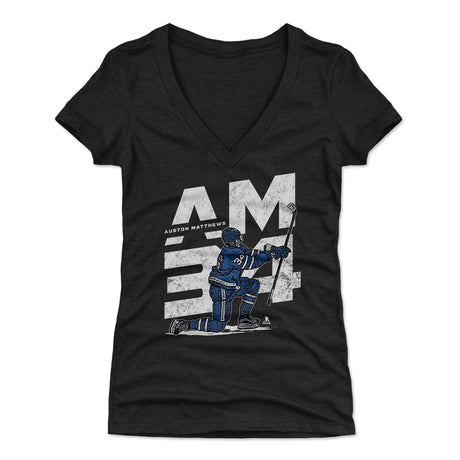 Auston Matthews Women's V-Neck T-Shirt | 500 LEVEL