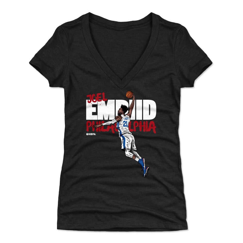 Joel Embiid Women's V-Neck T-Shirt | 500 LEVEL
