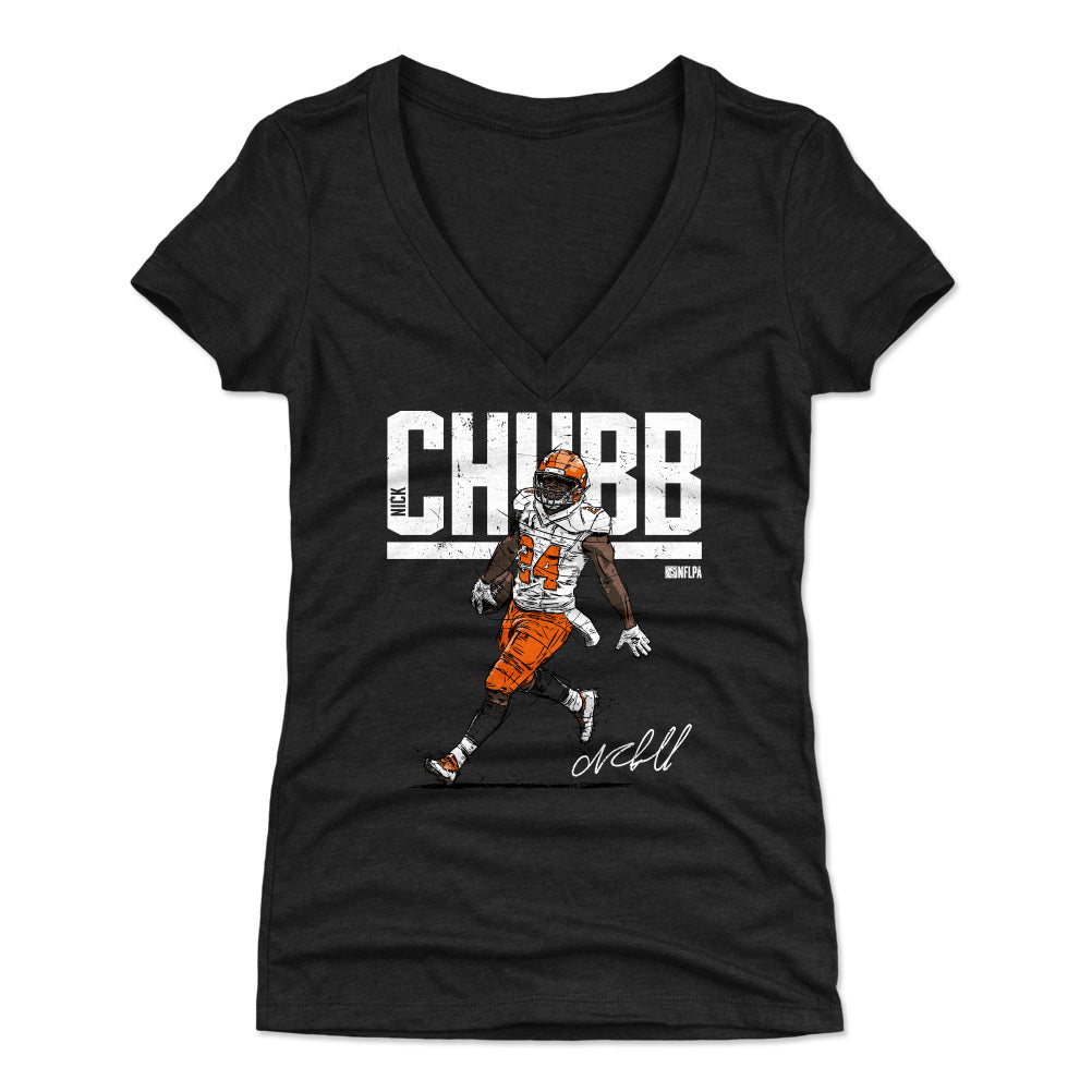 Nick Chubb Women&#39;s V-Neck T-Shirt | 500 LEVEL