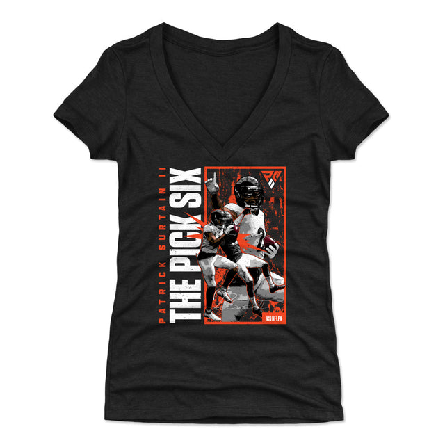 Patrick Surtain II Women's V-Neck T-Shirt | 500 LEVEL