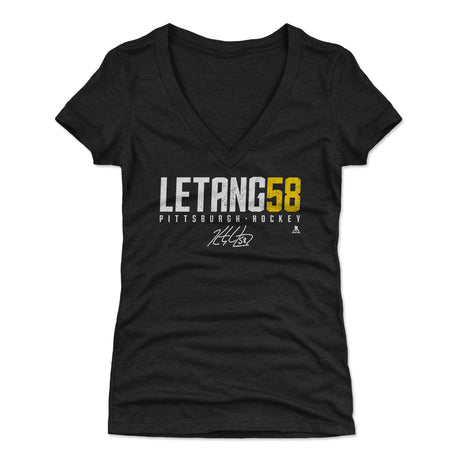 Kris Letang Women's V-Neck T-Shirt | 500 LEVEL