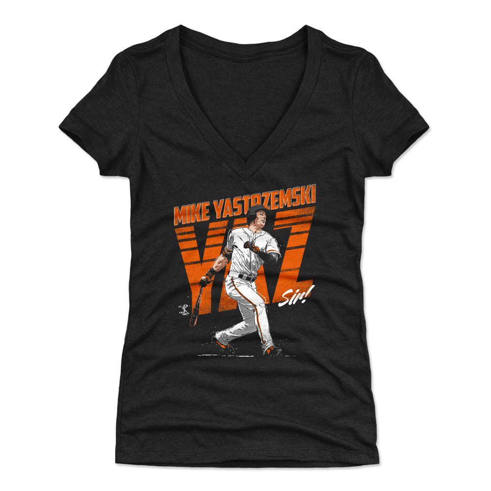 Mike Yastrzemski Women&#39;s V-Neck T-Shirt | 500 LEVEL