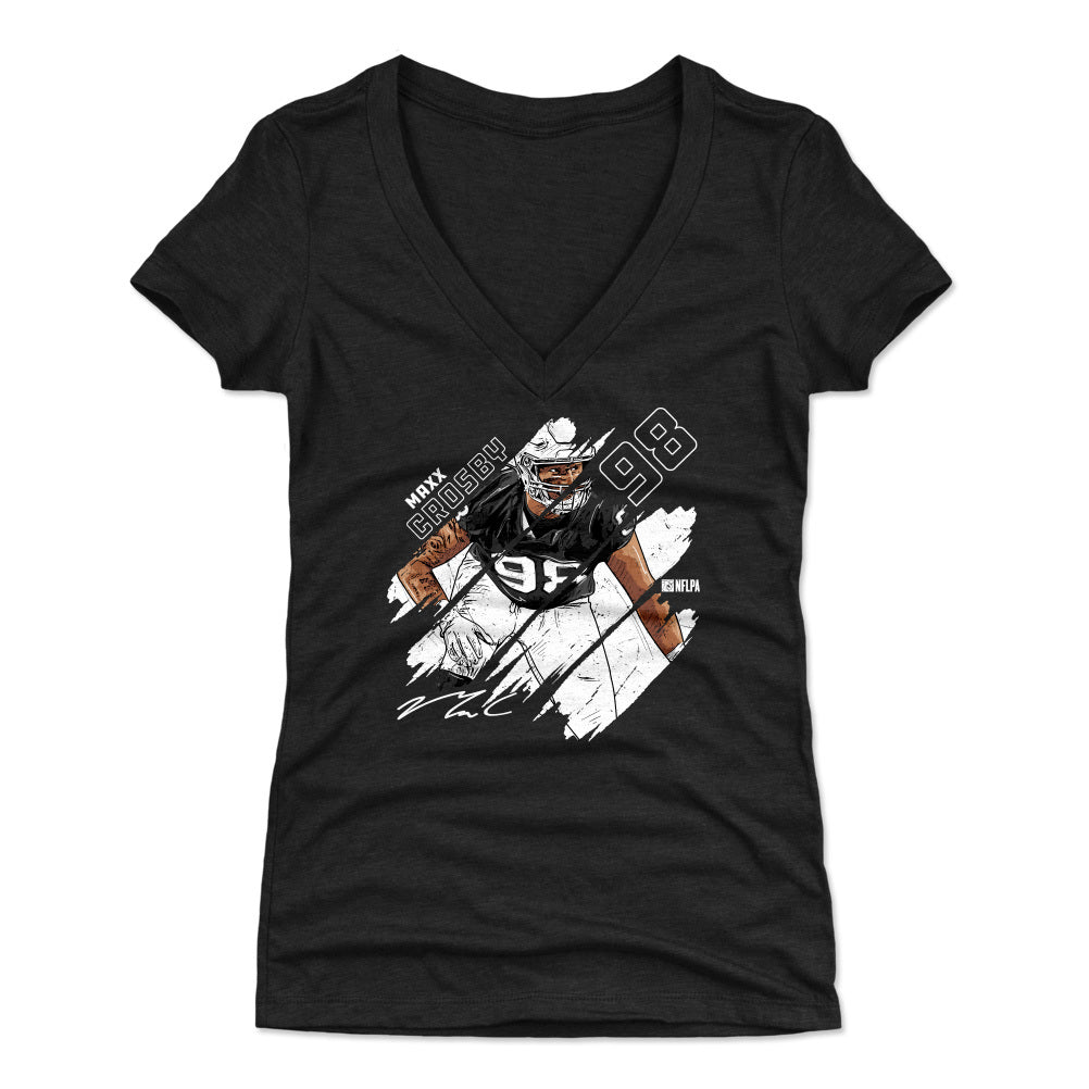 Maxx Crosby Women's V-Neck T-Shirt | 500 LEVEL