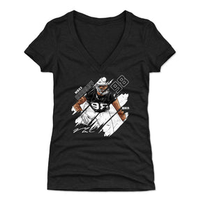 Maxx Crosby Women's V-Neck T-Shirt | 500 LEVEL