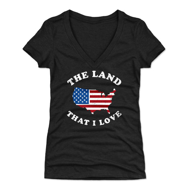 USA Women's V-Neck T-Shirt | 500 LEVEL