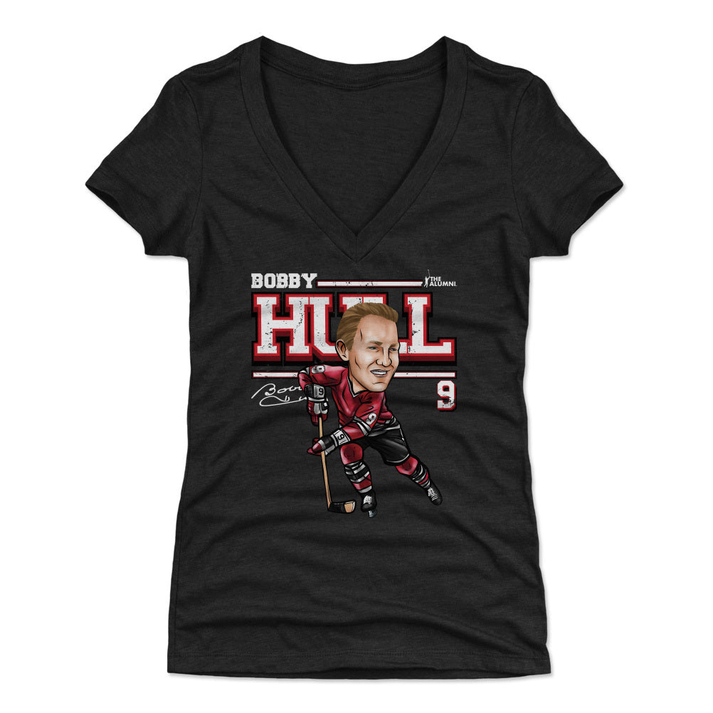 Bobby Hull Women's V-Neck T-Shirt | 500 LEVEL