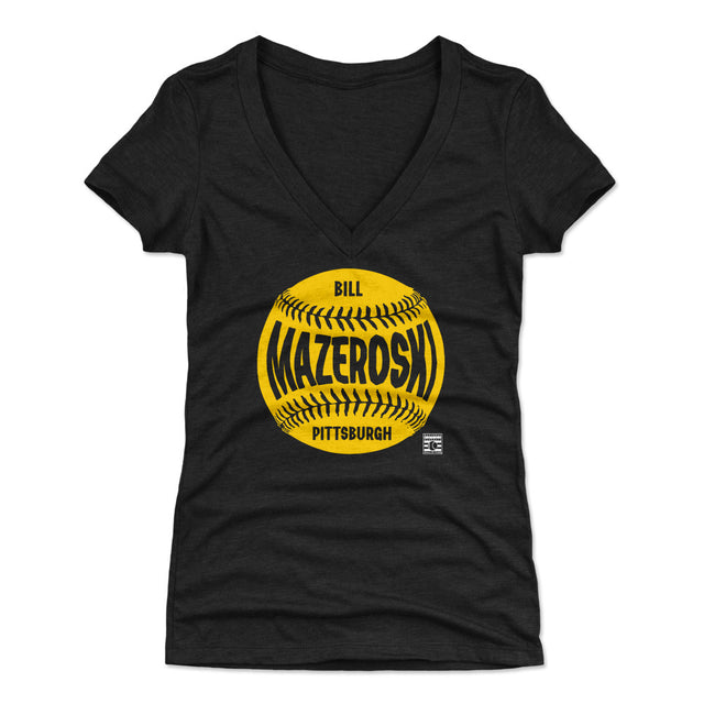 Bill Mazeroski Women's V-Neck T-Shirt | 500 LEVEL