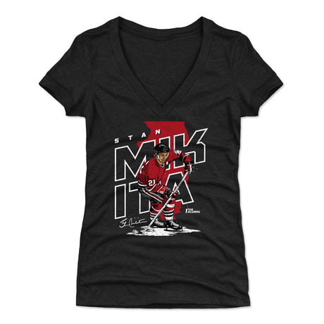 Stan Mikita Women's V-Neck T-Shirt | 500 LEVEL