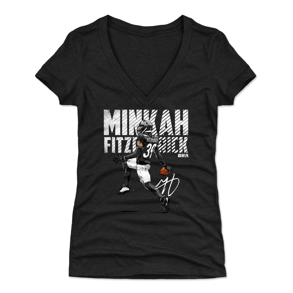 Minkah Fitzpatrick Women&#39;s V-Neck T-Shirt | 500 LEVEL