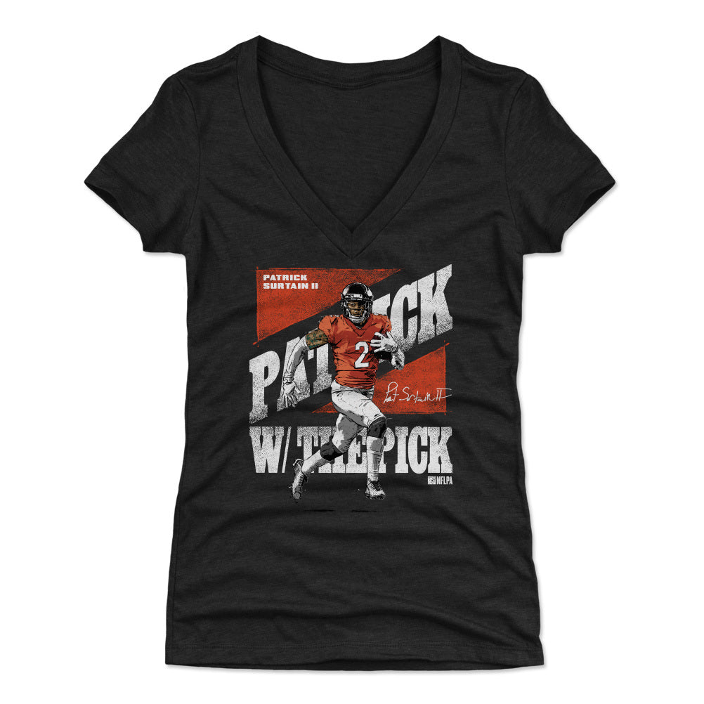 Patrick Surtain II Women's V-Neck T-Shirt | 500 LEVEL