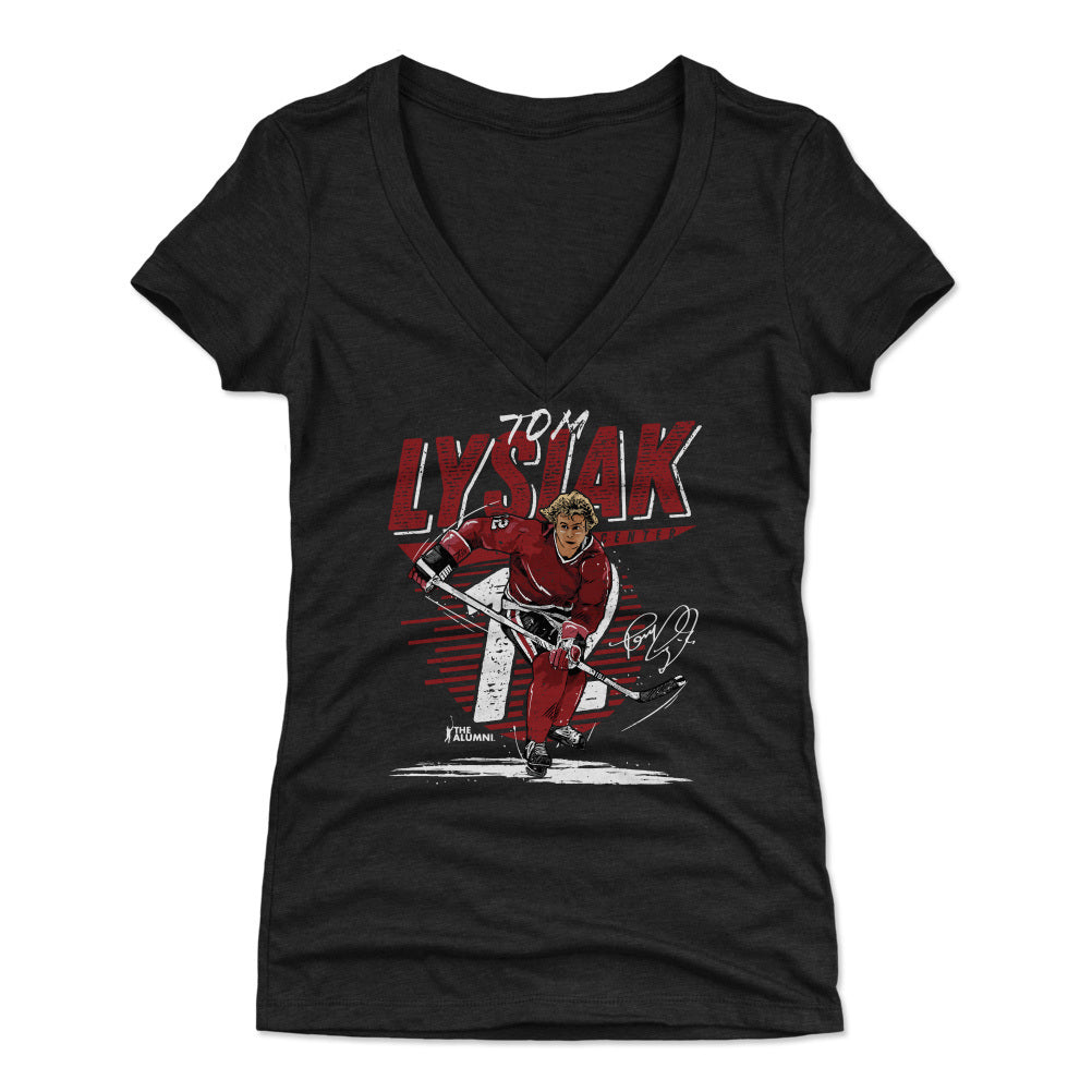 Tom Lysiak Women's V-Neck T-Shirt | 500 LEVEL