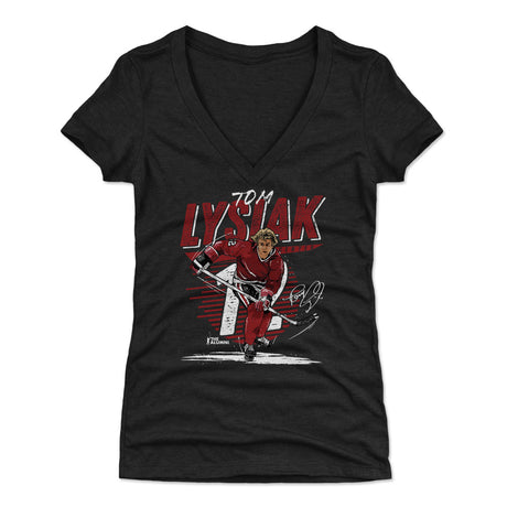Tom Lysiak Women's V-Neck T-Shirt | 500 LEVEL