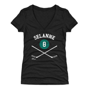 Teemu Selanne Women's V-Neck T-Shirt | 500 LEVEL
