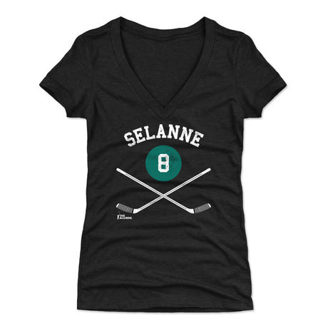 Teemu Selanne Women's V-Neck T-Shirt | 500 LEVEL